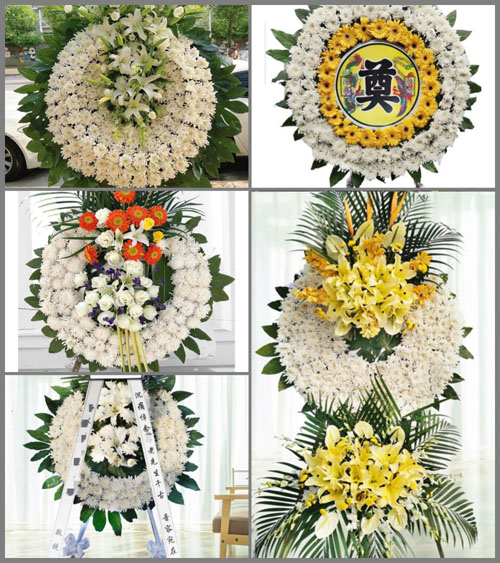 安徽黄山市休宁县鹤城乡梅溪村花圈速递